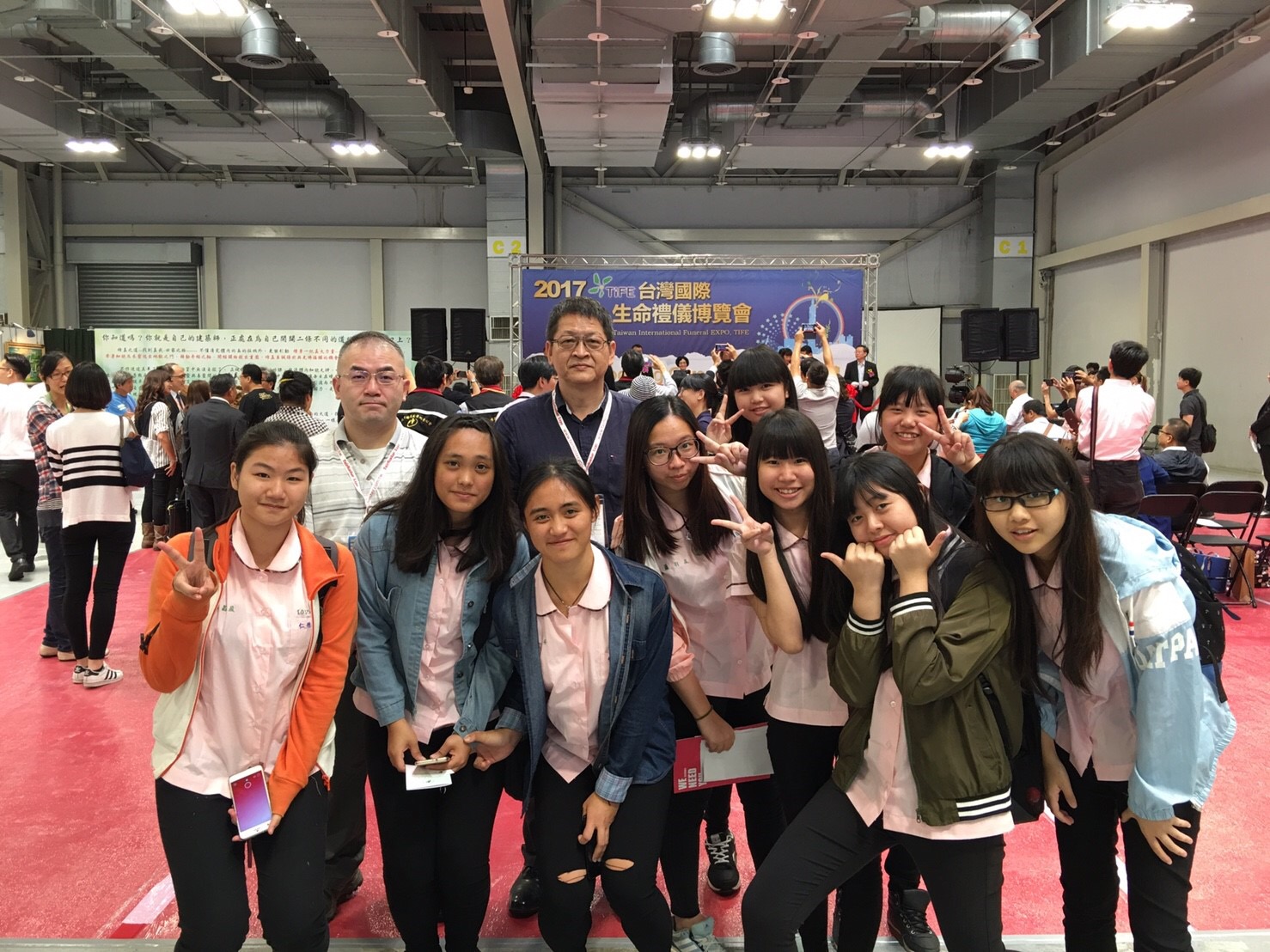 生關科邱達能主任率師生參與2017台灣國際生命禮儀博覽會